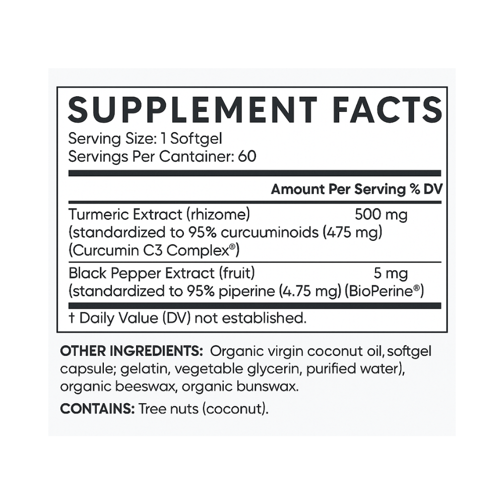 TURMERIC CURCUMIN C3 500MG X 60 CAP
