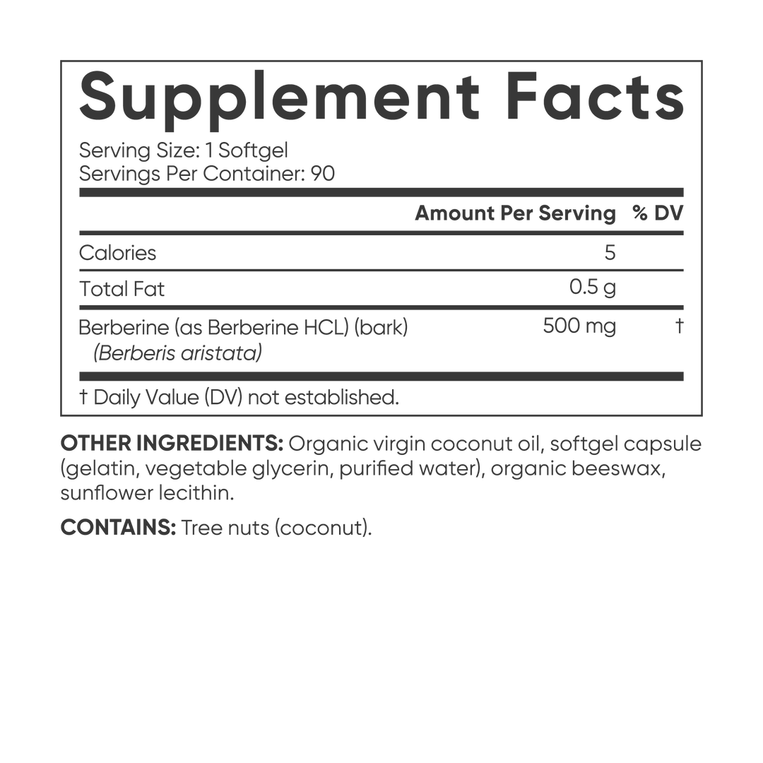 BERBERINE 500MG X  90 CAP