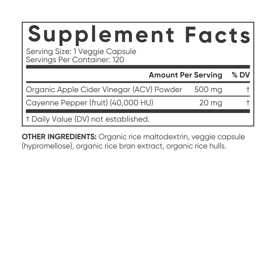 APPLE CIDER VINEGAR 520MG X 120 CAP